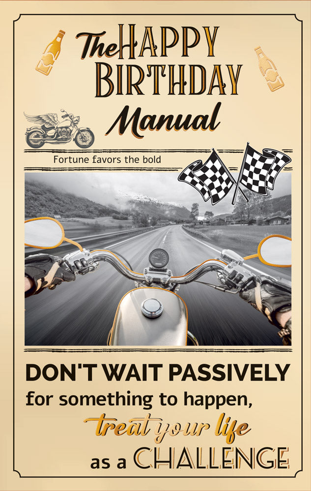 Birthday Card Don't Wait Passively