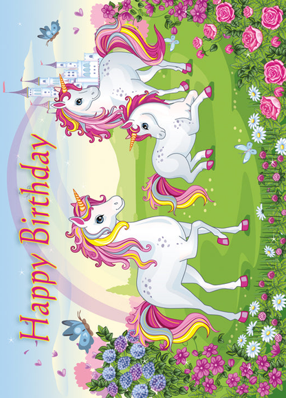 Birthday Card - Happy Birthday for Girls - A5N