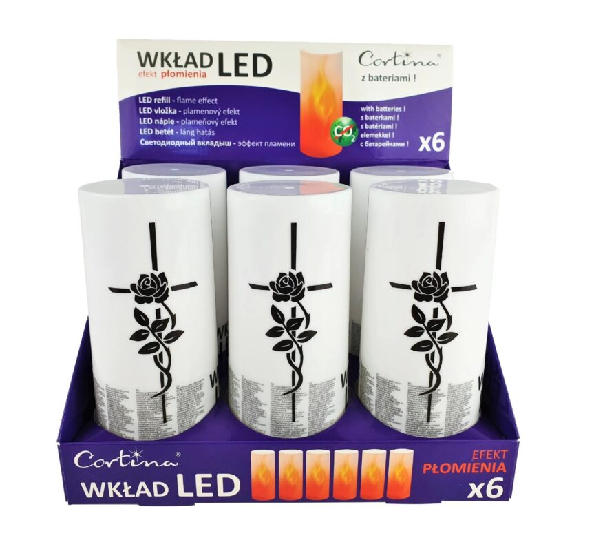 LED Candle - 5cm height - Warm white color - batteries included