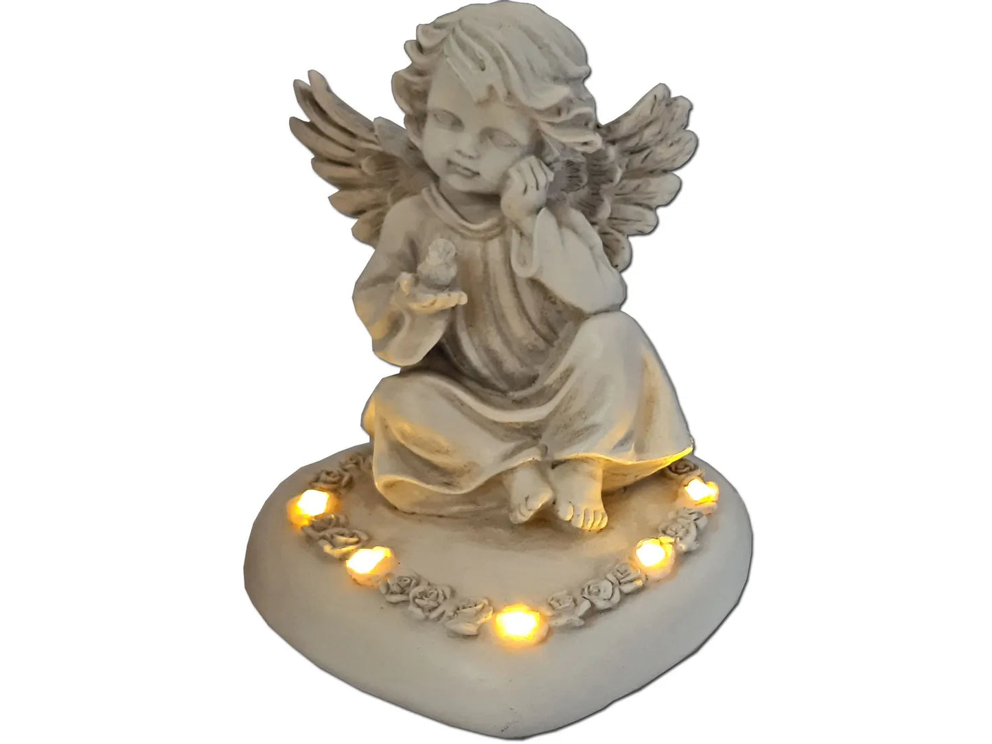 LED angel figurine (Male) - batteries not included