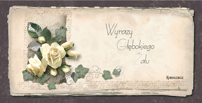 Polish Greeting Cards Condolences - DL