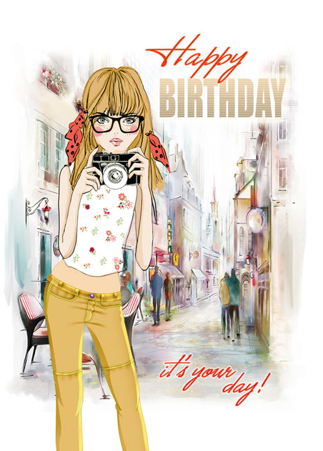 Birthday Card - Happy Birthday for Girls - B6L