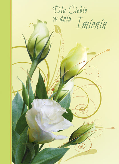 Polish Name Day Cards Flowers - B6
