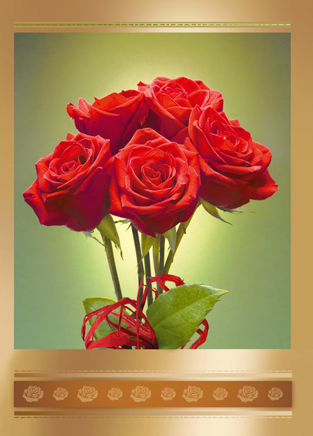 Polish Greeting Cards Flowers with no Text - B6