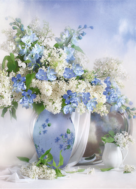 Polish Greeting Cards Flowers with no Text - B6