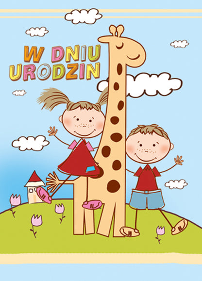 Polish Birthday Cards For Kids - B6
