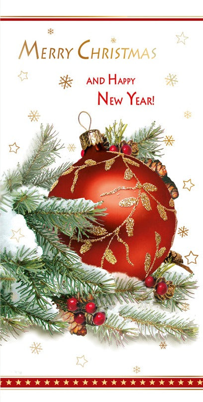 Greeting Card - Merry Christmas and Happy New Year - DL