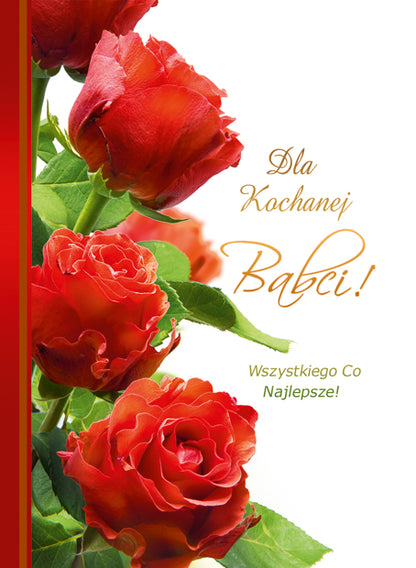 Polish Greeting Cards for Grandma - B6
