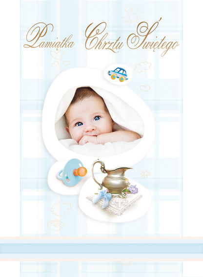 Polish Greeting Cards Baptism 3D - A5P