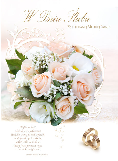 Polish Greeting Cards Wedding - B6