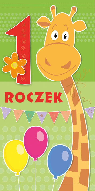 Polish 1st Birthday Cards - DL