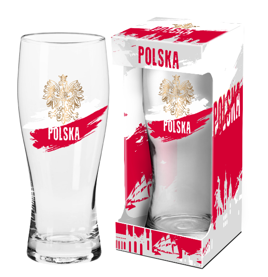 Beer Glass Golding 500ml (17 fl oz) Polish Golden Eagle
