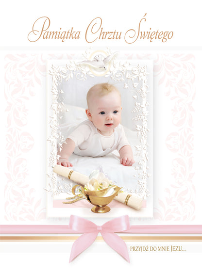 Polish Greeting Cards Baptism 3D - A5P