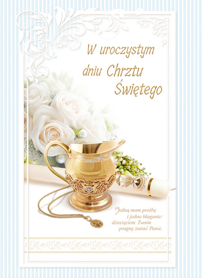 Polish Greeting Cards Baptism - B6