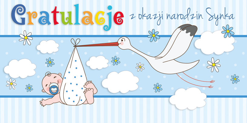 Polish Greeting Cards New Baby - DL