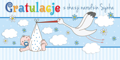 Polish Greeting Cards New Baby - DL