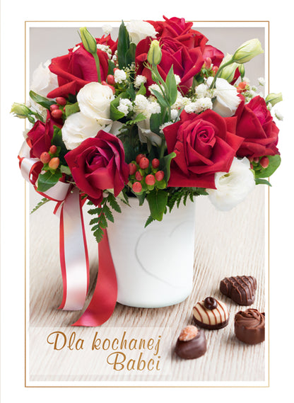 Polish Greeting Cards for Grandma - B6