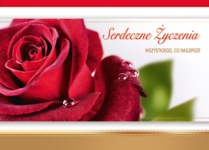 Polish Greeting Cards Flowers - B6