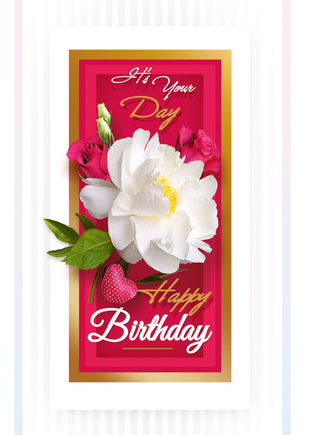 Birthday Card - Happy Birthday for Her - B6L