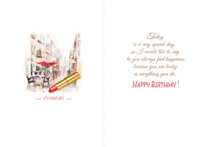 Birthday Card - Happy Birthday for Her - B6L