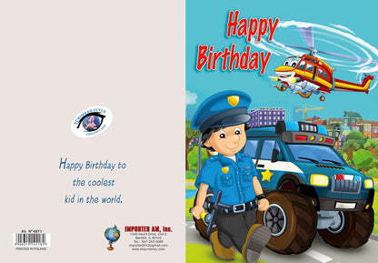 Birthday Card - Happy Birthday for Boys - A5N