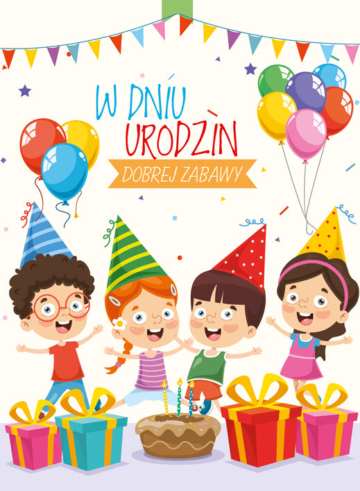 Polish Birthday Cards For Kids - B5P