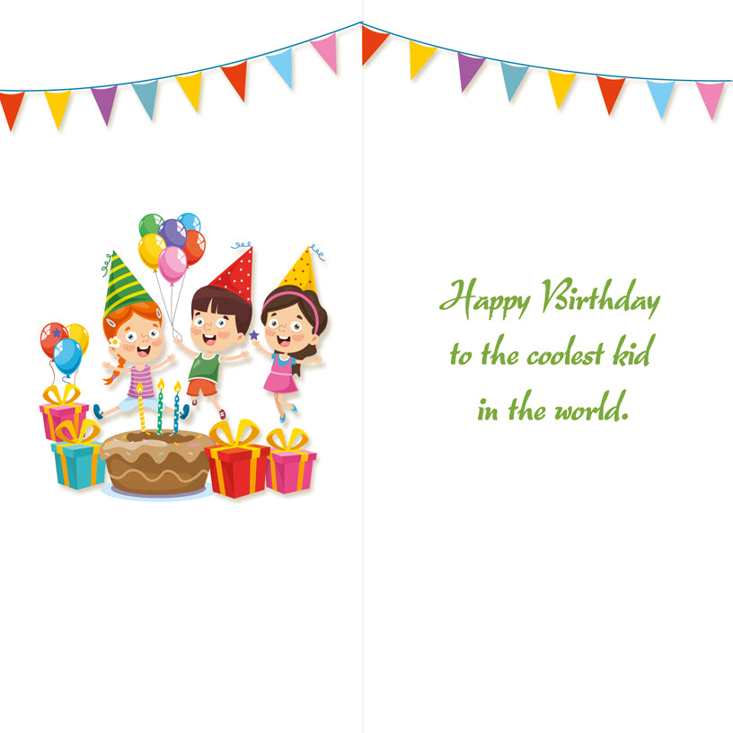 Birthday Card - Happy Birthday for a Kid - DL