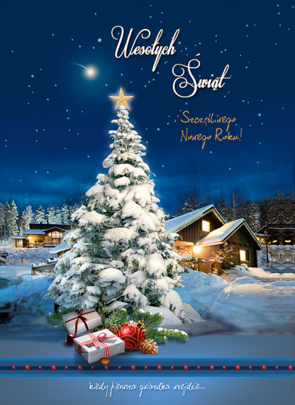 Polish Greeting Cards Christmas - A5P