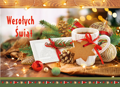 Polish Greeting Cards Christmas - A5P