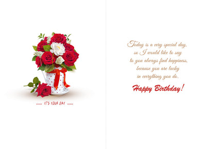 Birthday Card - Happy Birthday for Her - B6L
