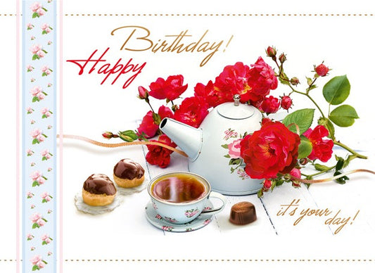 Birthday Card - Happy Birthday for Her - B6L