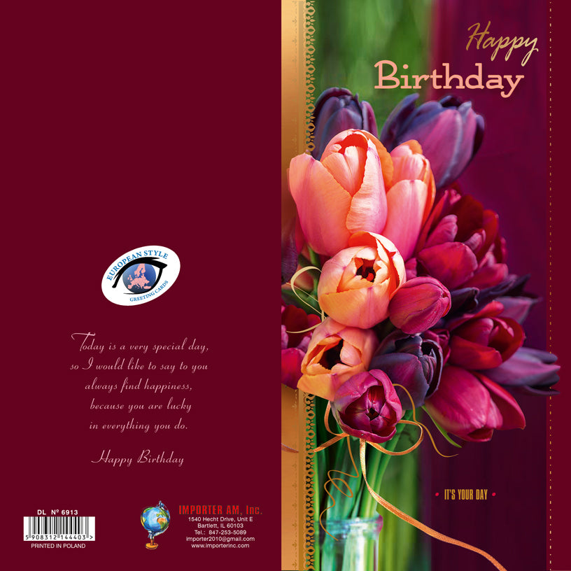 Birthday Card - Happy Birthday - DL