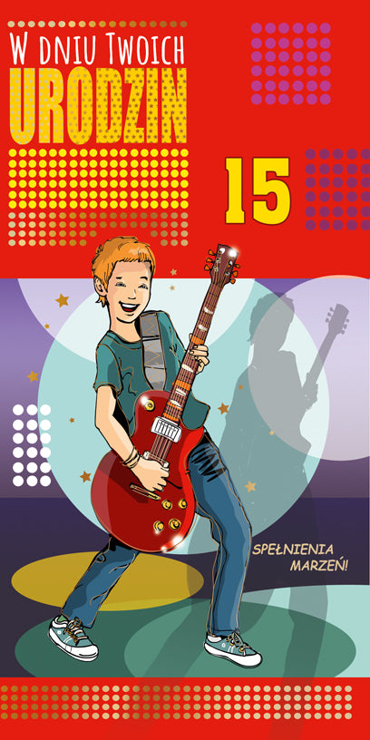 Polish Birthday Cards For Kids with Changeable Year Set 2 - DL