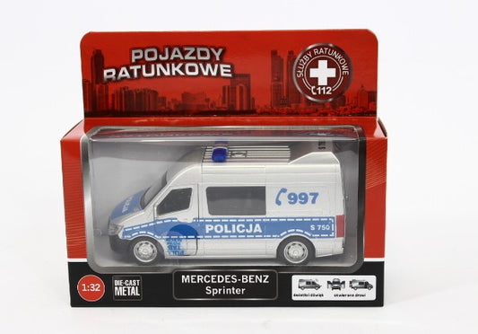 Toy Car - Mercedes Benz Sprinter 1:32 (Police Departament)