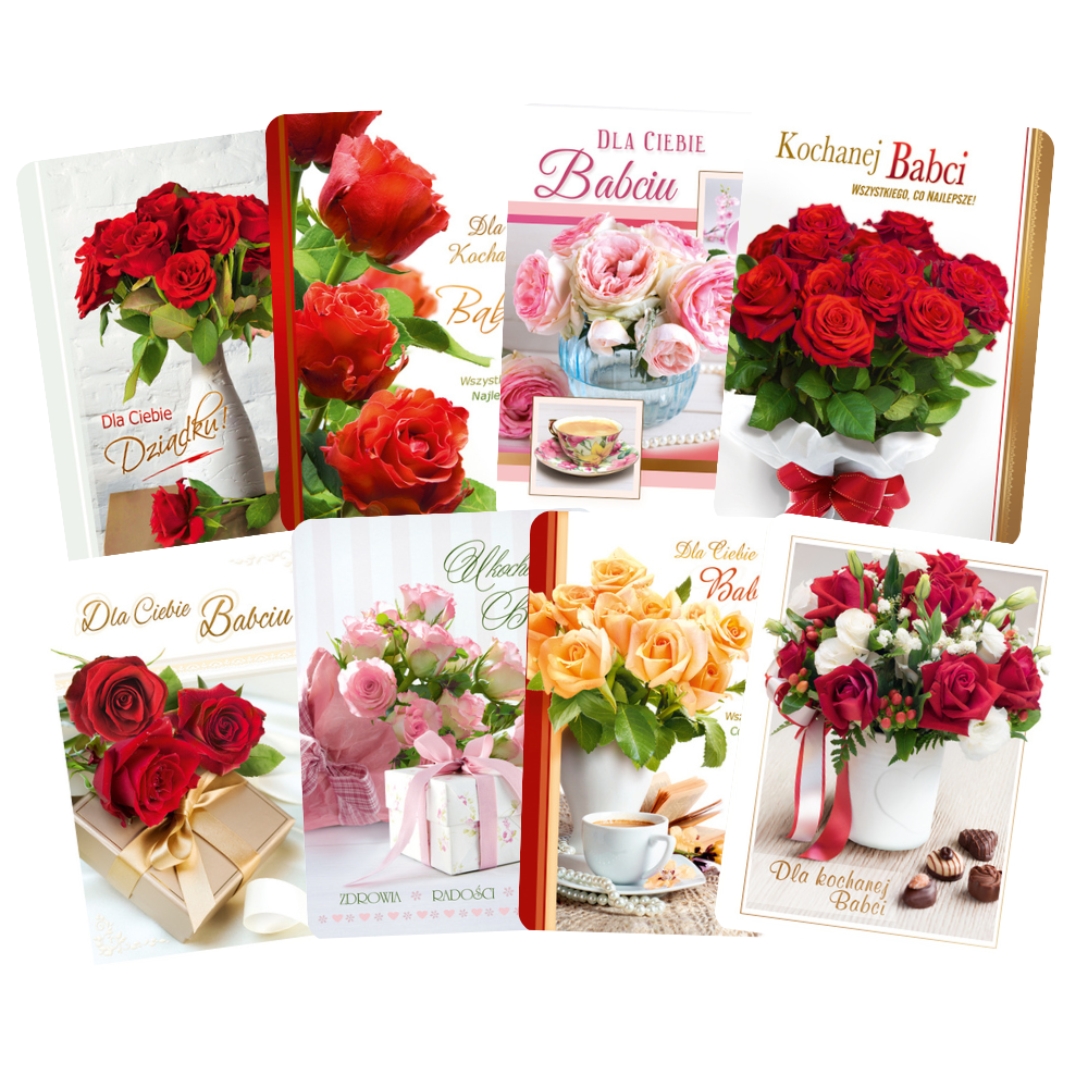 Polish Greeting Cards for Grandma - B6