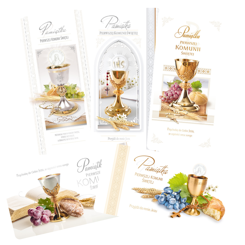 Polish Greeting Cards First Communion - DL