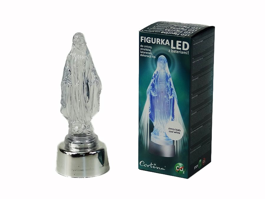 LED Candle (Our Lady) - 22cm height -  batteries included