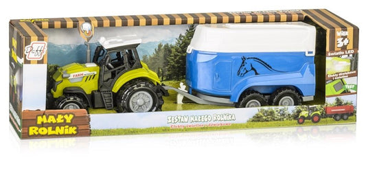Toy Tractor with Horse Trailer