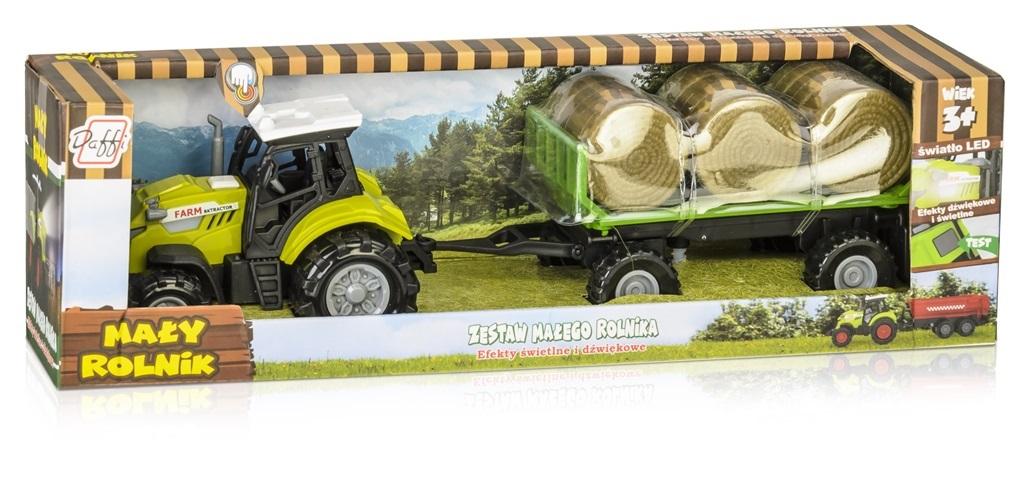 Toy Tractor with Hay Trailer