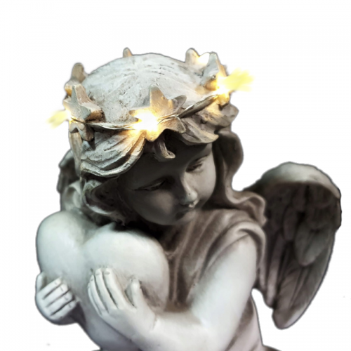 LED angel figurine (Female) - batteries not included