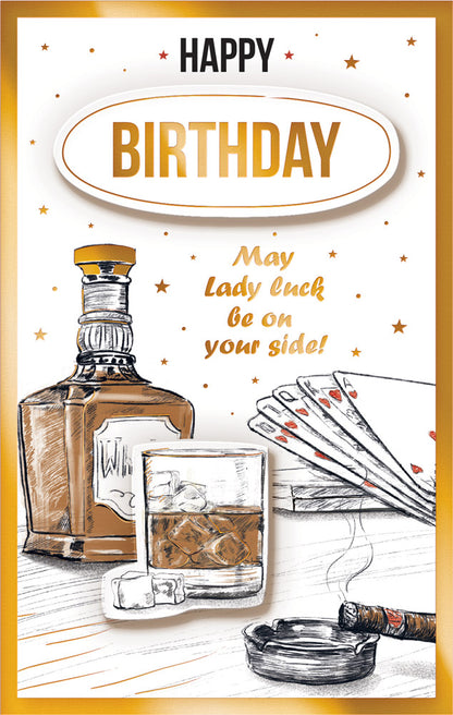 Birthday Card May Lady Luck be on Your Side