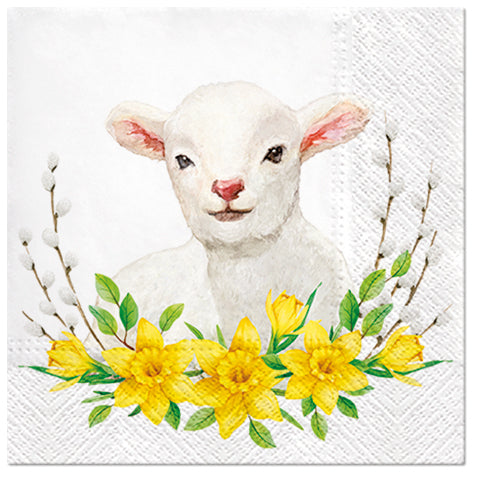 Easter Lamb Paper Napkins