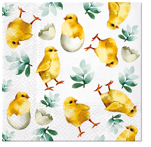 Easter Chicks Eggs Paper Napkins