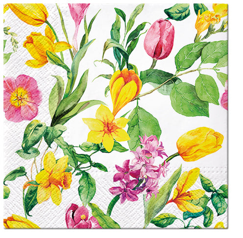 Easter Flowers Paper Napkins