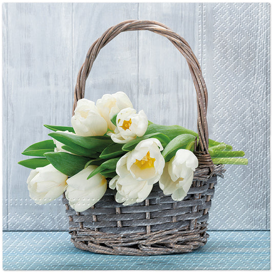 Napkins Tulips in the Basket
