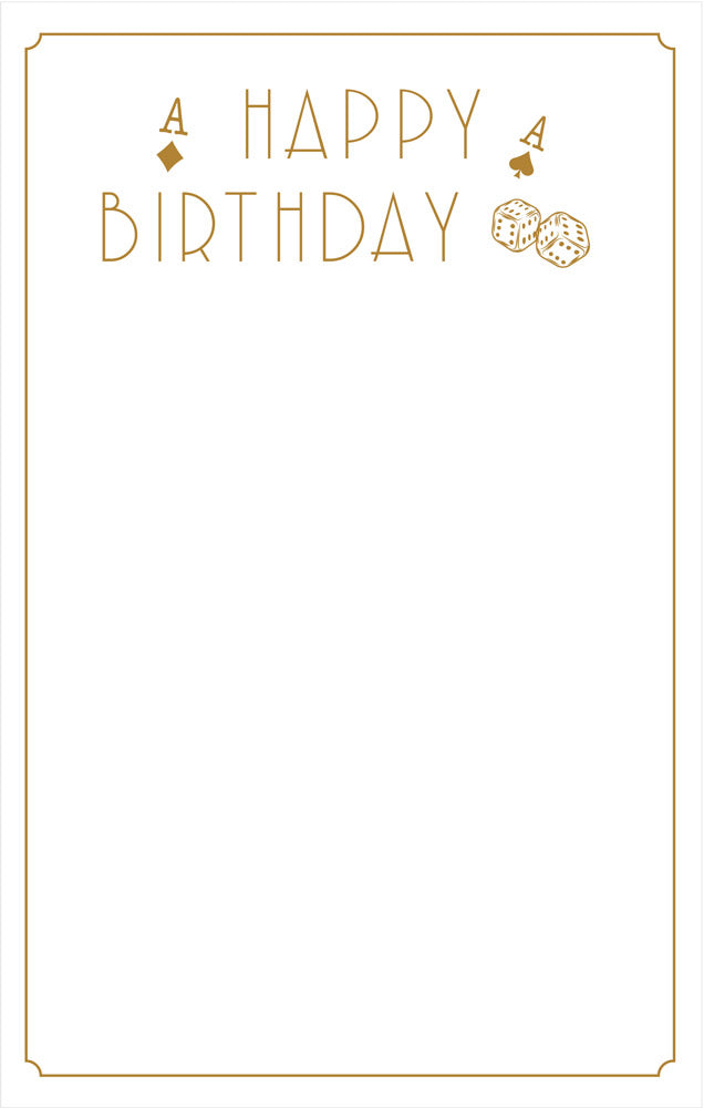 Birthday Card Live as if You've Never Lost