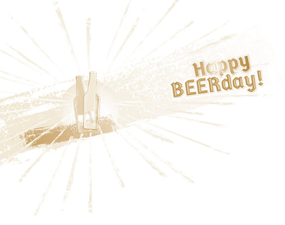 Birthday Card Beer is Never The Answer