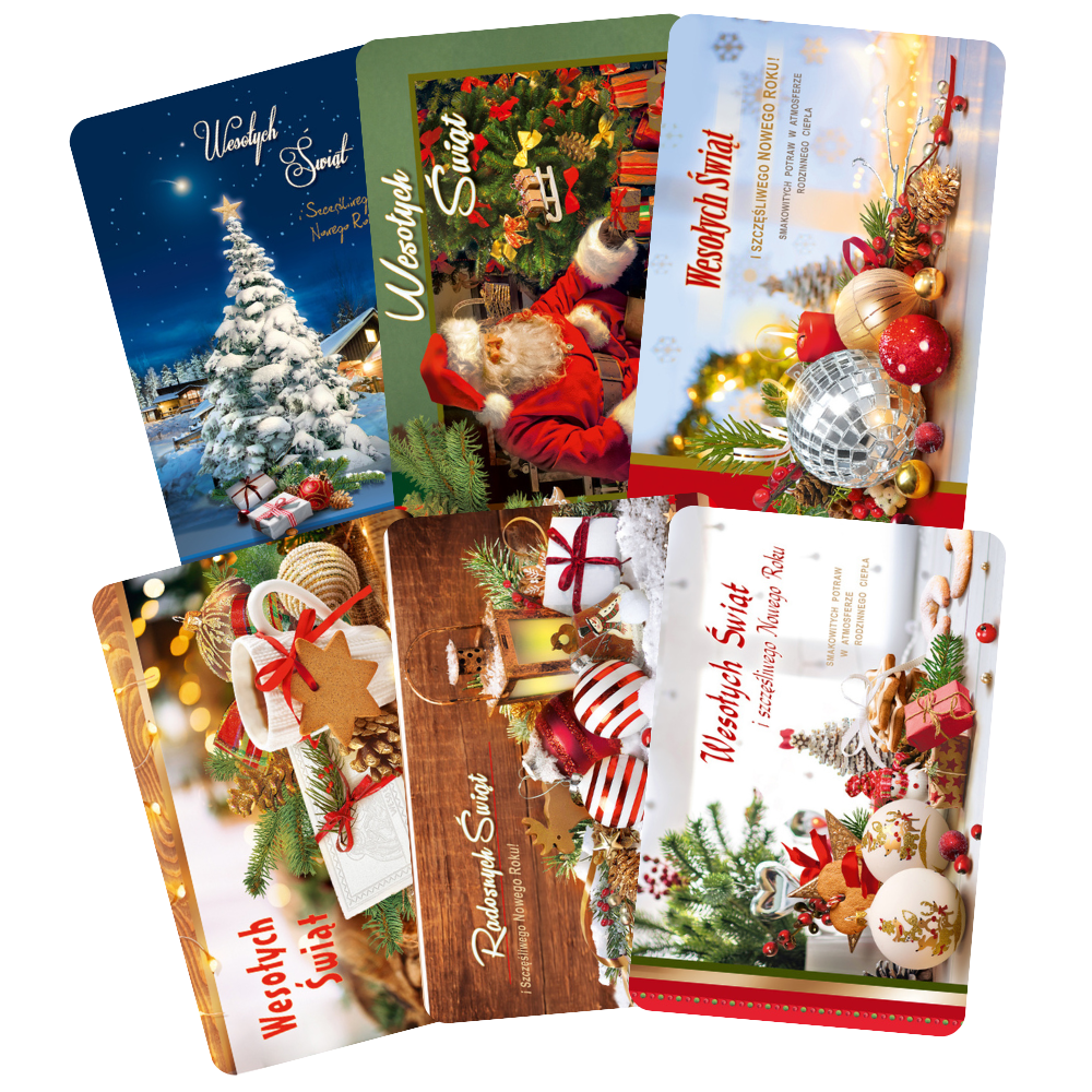 Polish Greeting Cards Christmas - A5P