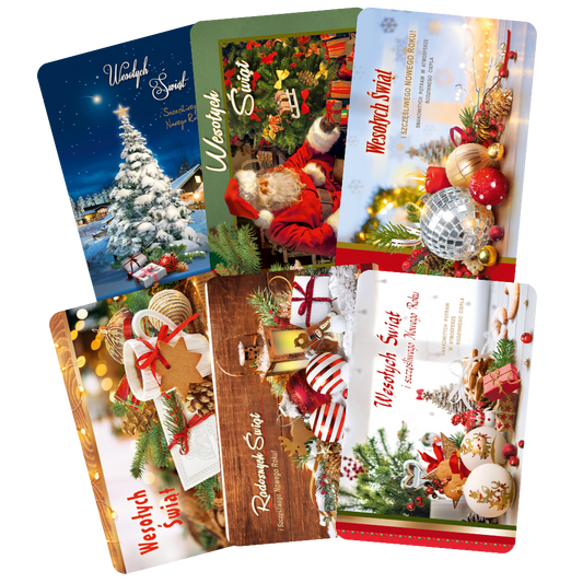 Polish Greeting Cards Christmas - A5P