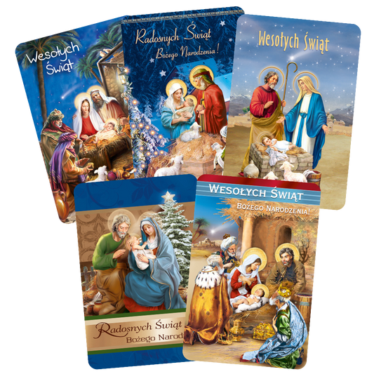 Polish Greeting Cards Christmas Religous 3D - K2P